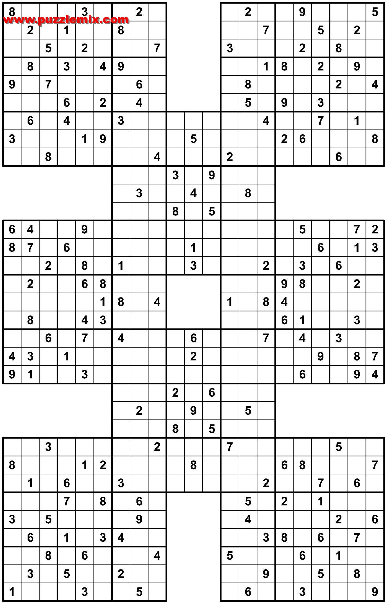 25 free printable sudoku large free printable large
